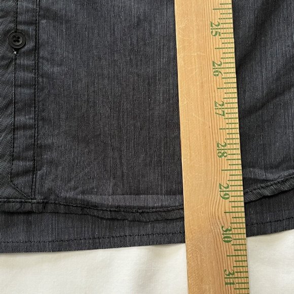 Buckle Black Shirt Size XL Tailored Fit Mens Long Sleeve Button Up Charcoal Gray - Picture 4 of 10